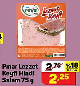 Pınar Lezzet keyfi Hindi Salam 75 g image