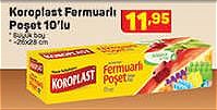 Koroplast Fermuarlı Poşet 10'lu Büyük Boy 26x28 cm image