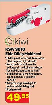 Kiwi KSW 3010 Elde Dikiş Makinesi  image