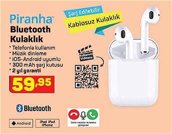 Piranha Bluetooth Kulaklık image