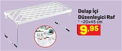 Dolap İçi Düzenleyici Raf 20x45 cm image
