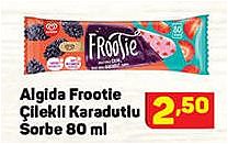 Algida Frootie Çilekli Karadutlu Sorbe 80 ml image