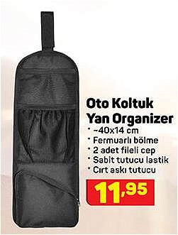 Oto Koltuk Yan Organizer 40x14 cm image