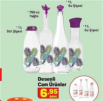 Desenli Cam Ürünler/Adet image