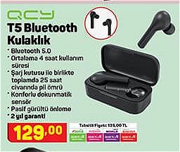 Qcy T5 Bluetooth Kulaklık image