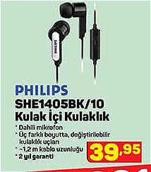 Philips SHE1405BK/10 Kulak İçi Kulaklık image