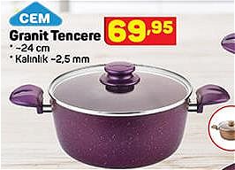 Cem Granit Tencere 24 cm image