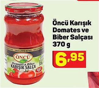 Öncü Karışık Domates ve Biber Salçası 370 g image