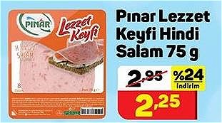 Pınar Lezzet Keyfi Hindi Salam 75 g image