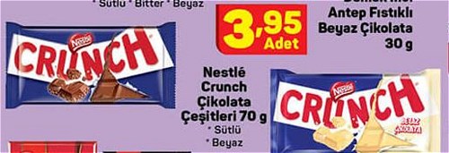 Nestle Crunch Çikolata Çeşitleri 70 g image