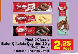 Nestle Classic Baton Çikolata Çeşitleri 30 g image