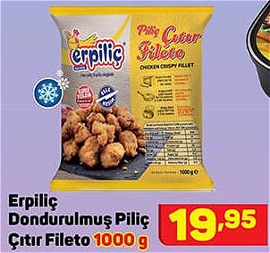 Erpiliç Dondurulmuş Piliç Çıtır Fileto 1000 g image