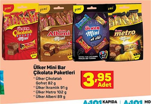 Ülker Mini Bar Çikolata Paketleri image