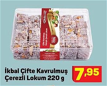 İkbal Çifte Kavrulmuş Çerezli Lokum 220 g image