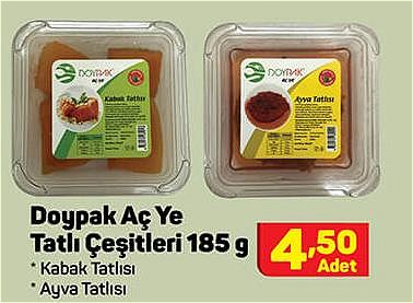 Doypak Aç ye Tatlı Çeşitleri 185 g image