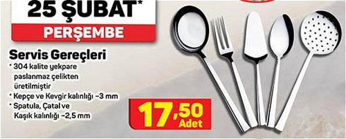 Nehir Servis Gereçleri/Adet image