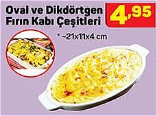 Oval ve Dikdörtgen Fırın Kabı Çeşitleri/Adet image