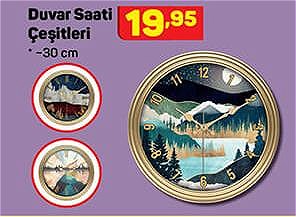 Duvar Saati Çeşitleri 30 cm image