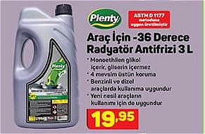 Plenty Araç İçi -36 Derece Radyatör Antifrizi 3 L image