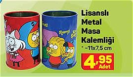 Kral Şakir Lisanslı Metal Masa Kalemliği 11x7,5 cm image