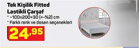 Tek Kişilik Fitted Lastikli Çarşaf image
