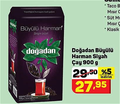 Doğadan Büyülü Harman Siyah Çay 900 g image