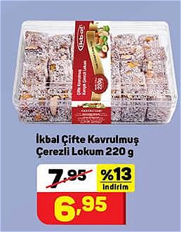 İkbal Çifte Kavrulmuş Çerezli Lokum 220 g image