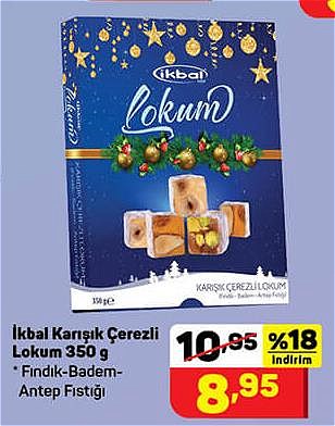 İkbal Karışık Çerezli Lokum 350 g image