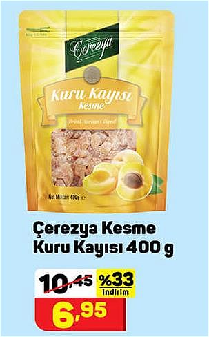 Çerezya Kesme Kuru Kayısı 400 g image