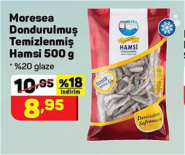 Moresea Dondurulmuş Temizlenmiş Hamsi 500 g image