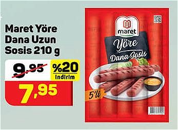 Maret Yöre Dana Uzun Sosis 210 g image