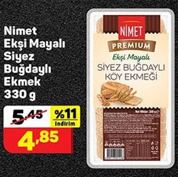 Nimet Ekşi Mayalı Siyez Buğdaylı Ekmek 330 g image