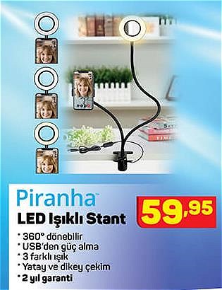 Piranha Led Işıklı Stant image