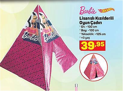 Barbie/Hot Wheels Lisanslı Kızılderili Oyun Çadırı image