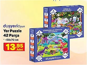 Düşyeri Oyun Yer Puzzle 42 Parça 50x70 cm image