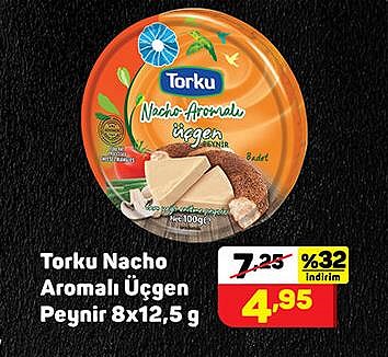 Torku Nacho Aromalı Üçgen Peynir 8x12,5 g image