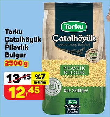 Torku Çatalhöyük Pilavlık Bulgur 2500 g image