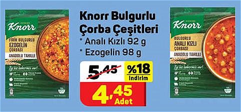 Knorr Bulgulu Çorba Çeşitleri/Adet image