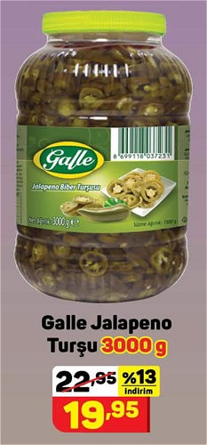 Galle Jalapeno Turşu 3000 g image