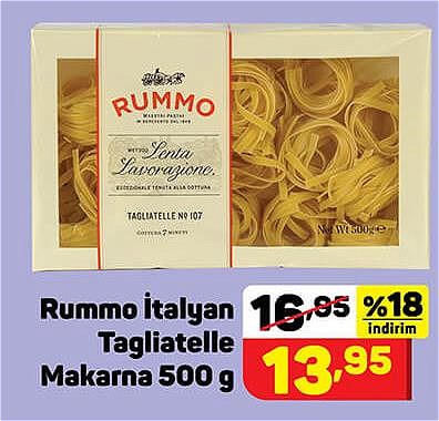 Rummo İtalyan Tagliatelle Makarna 500 g image