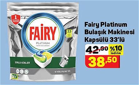 Fairy Platinum Bulaşık Makinesi Kapsülü 33'lü image