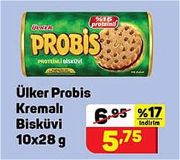 Ülker Probis Kremalı Bisküvi 10x28 g image