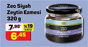 Zeo Siyah Zeytin Ezmesi 320 g image