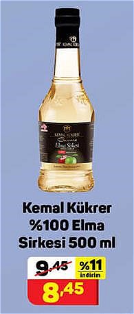 Kemal Kükrer %100 Elma Sirkesi 500 ml image