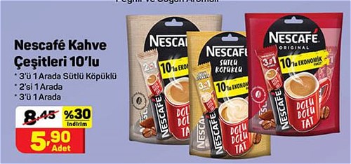 Nescafe Kahve Çeşitleri 10'lu image