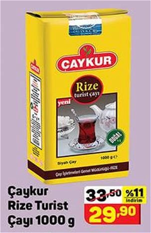 Çaykur Rize Turist Çayı 1000 gr image