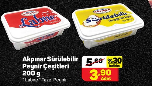 Akpınar Sürülebilir Peynir Çeşitleri 200 g image