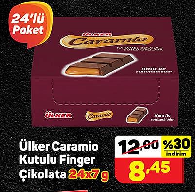 Ülker Caramio Kutulu Finger Çikolata 24x7 g image