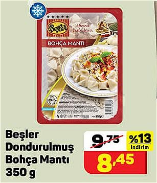 Beşler Dondurulmuş Bohça Mantı 350 g image