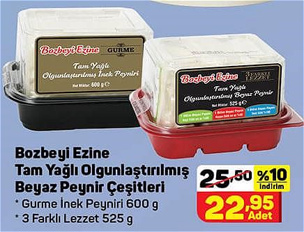 Bozbeyi Ezine Tam Yağlı Olgunlaştırılmış Beyaz Peynir Çeşitleri image